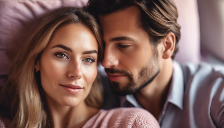 A couple being intimate